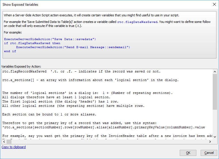 Show Exposed Variables